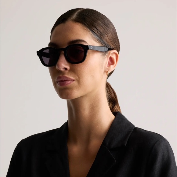 NIB Quince Maldives Polarized Acetate Black Sunglasses with Grey Lens - Picture 4 of 14